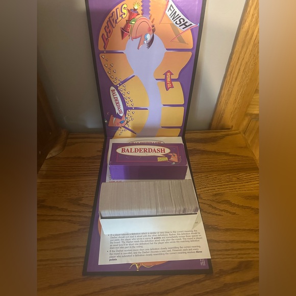 Balderdash Replacement Game ~ Parts ~Game Cards, Game Board, Instructions 1984 - Picture 2 of 3